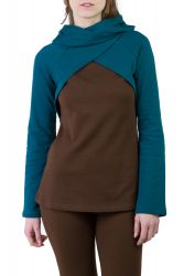 Mayla Pullover petrol-brown